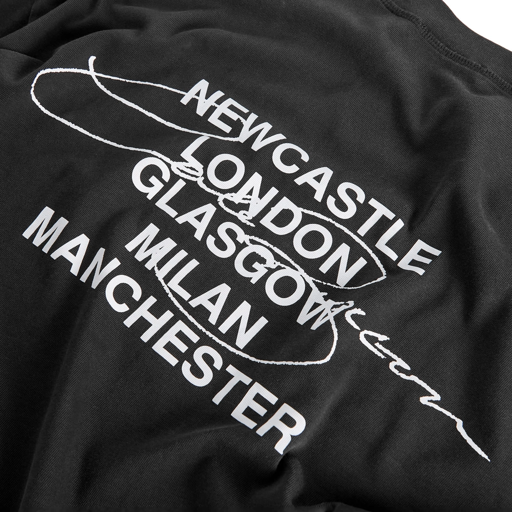Cole Buxton END. x  Signature City T-Shirt Vitnage Black - Blue Text